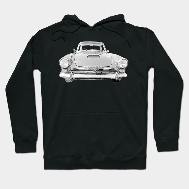 Sunbeam Alpine Tiger 1960s British classic sports car Hoodie by soitwouldseem